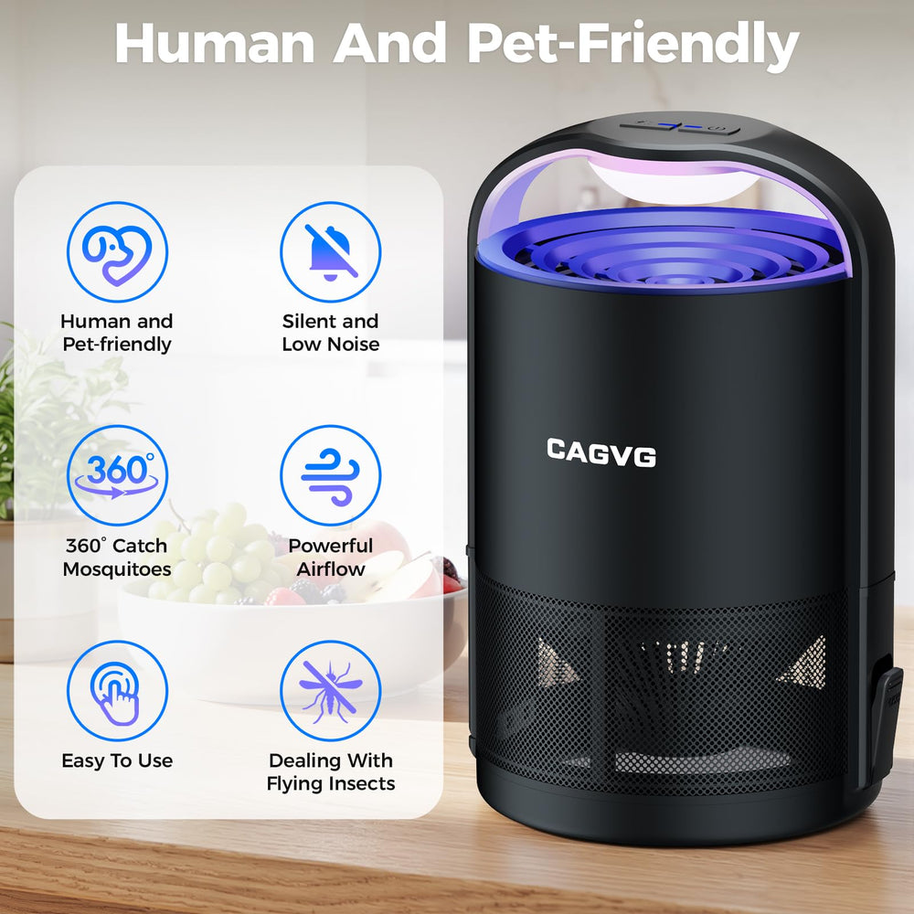 CAGVG held in hand to show compact size and portability for room-to-room use