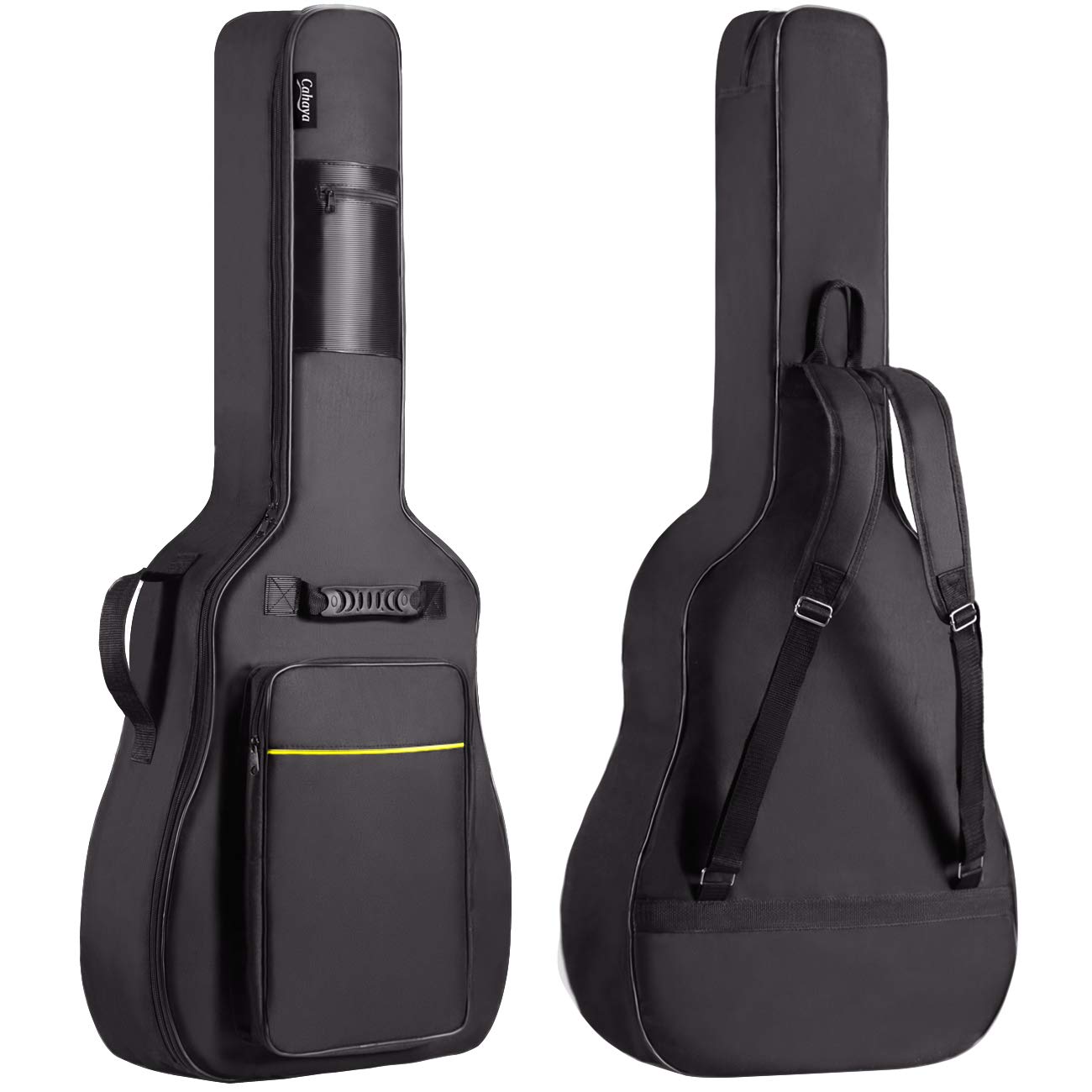 CAHAYA front view of black gig bag showing protection and easy access