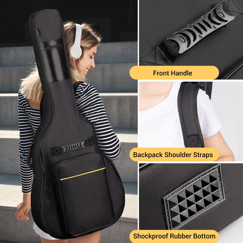 CAHAYA shockproof bottom detail protecting guitar from rough surfaces