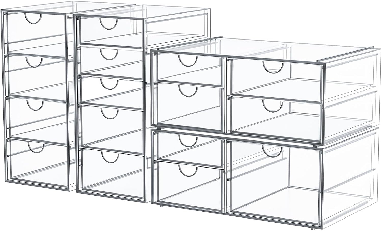 caktraie vista frontal del pack mostrando organización y ahorro de espacio