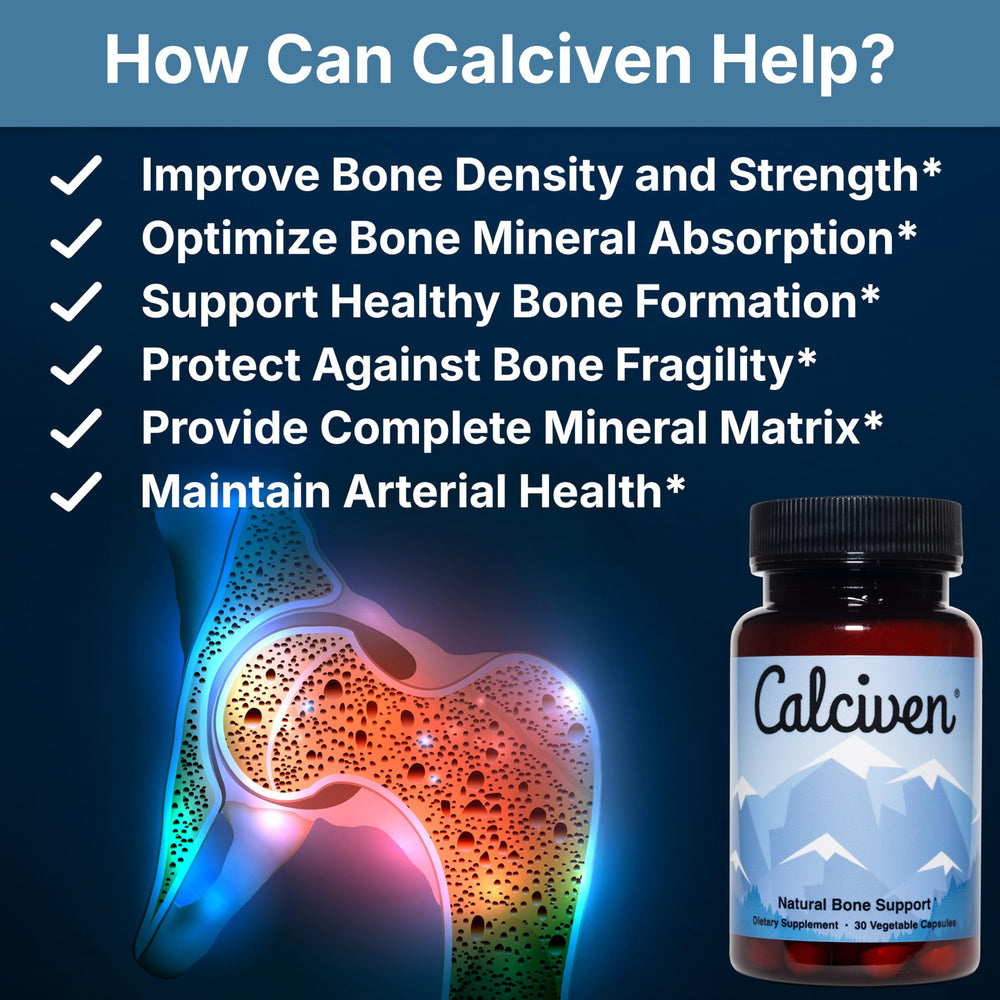 Calciven detalle de etiqueta con ingredientes clave y claridad nutricional