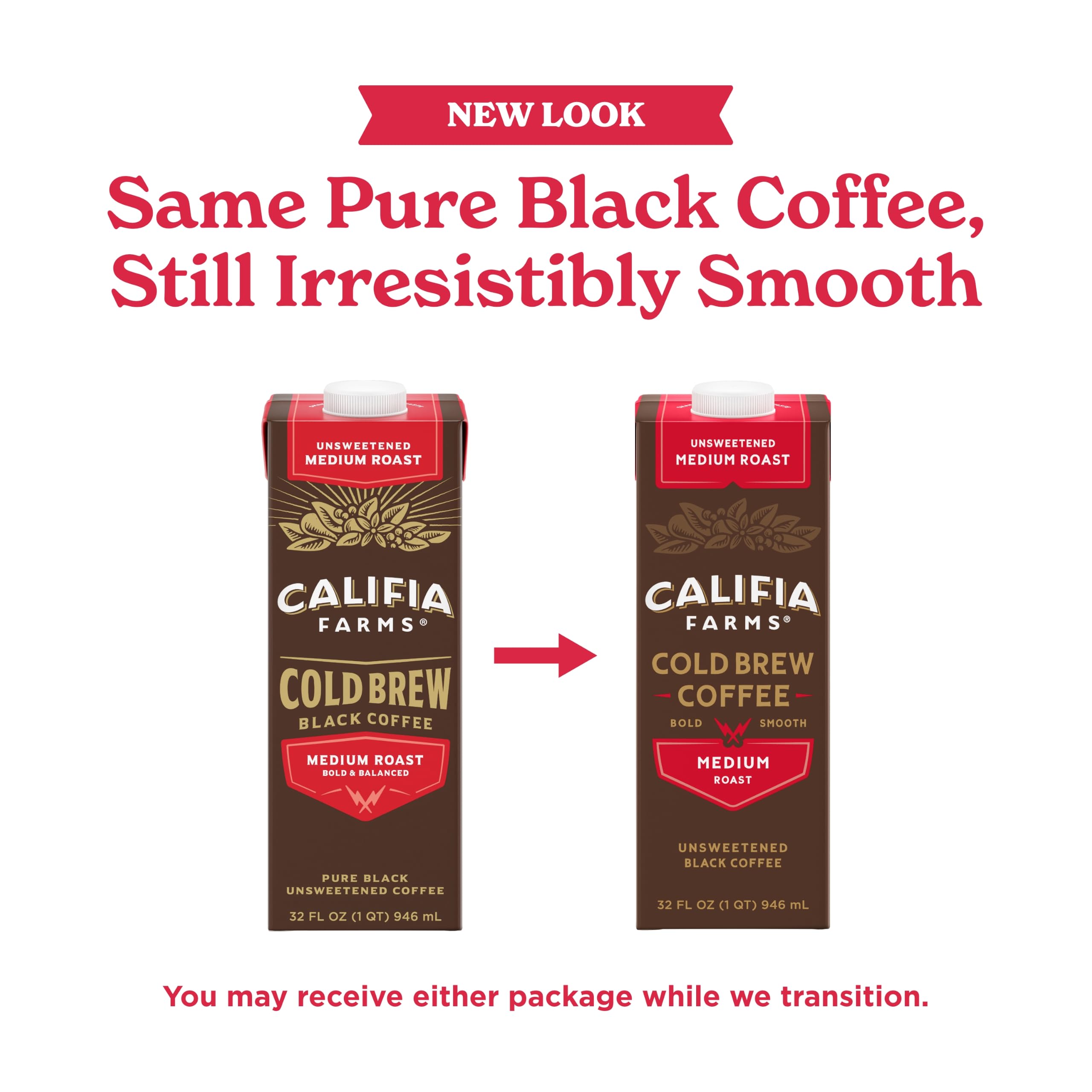 Califia Farms close-up del color oscuro y textura suave del cold brew