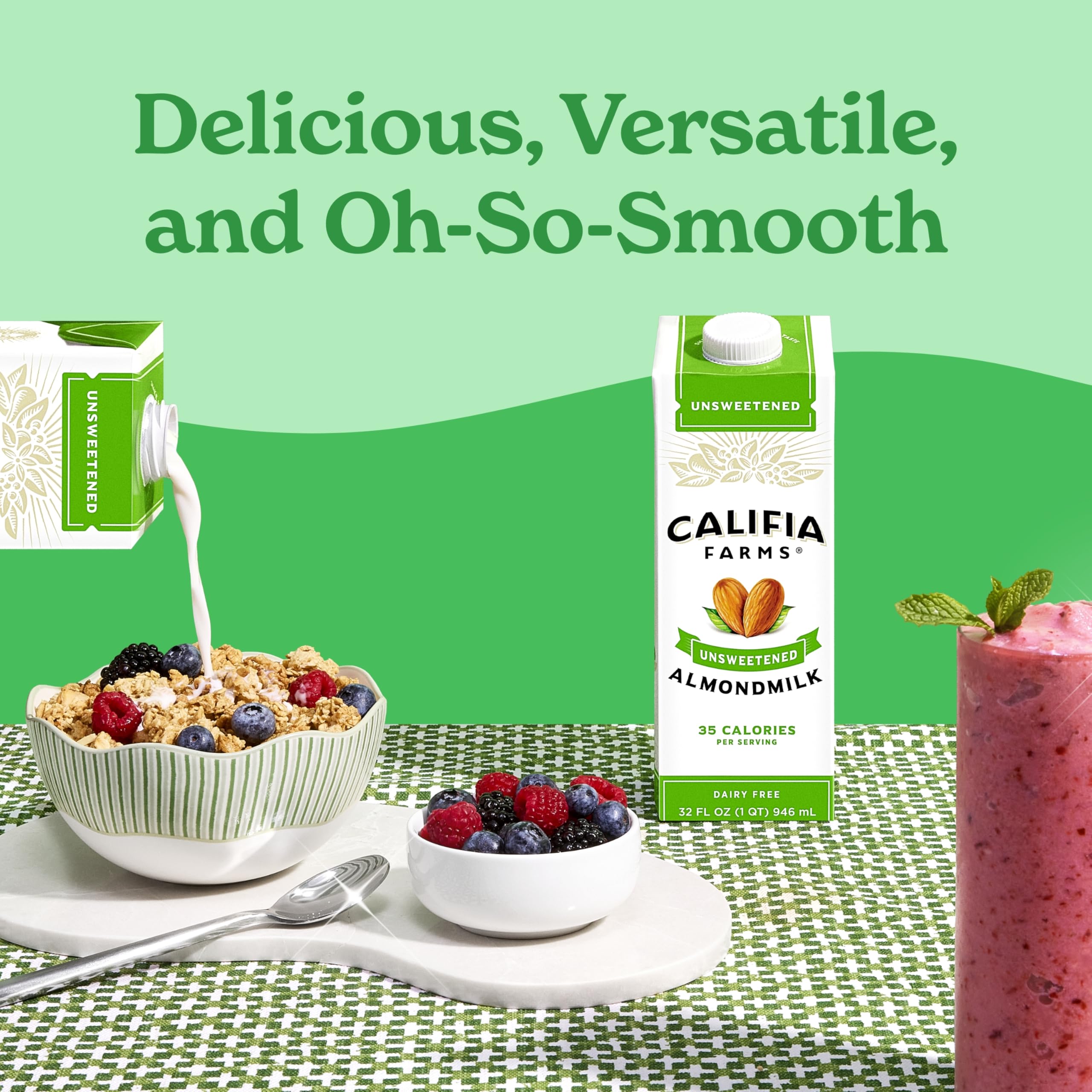 Califia Farms vertido en café para lograr espuma y sabor neutro