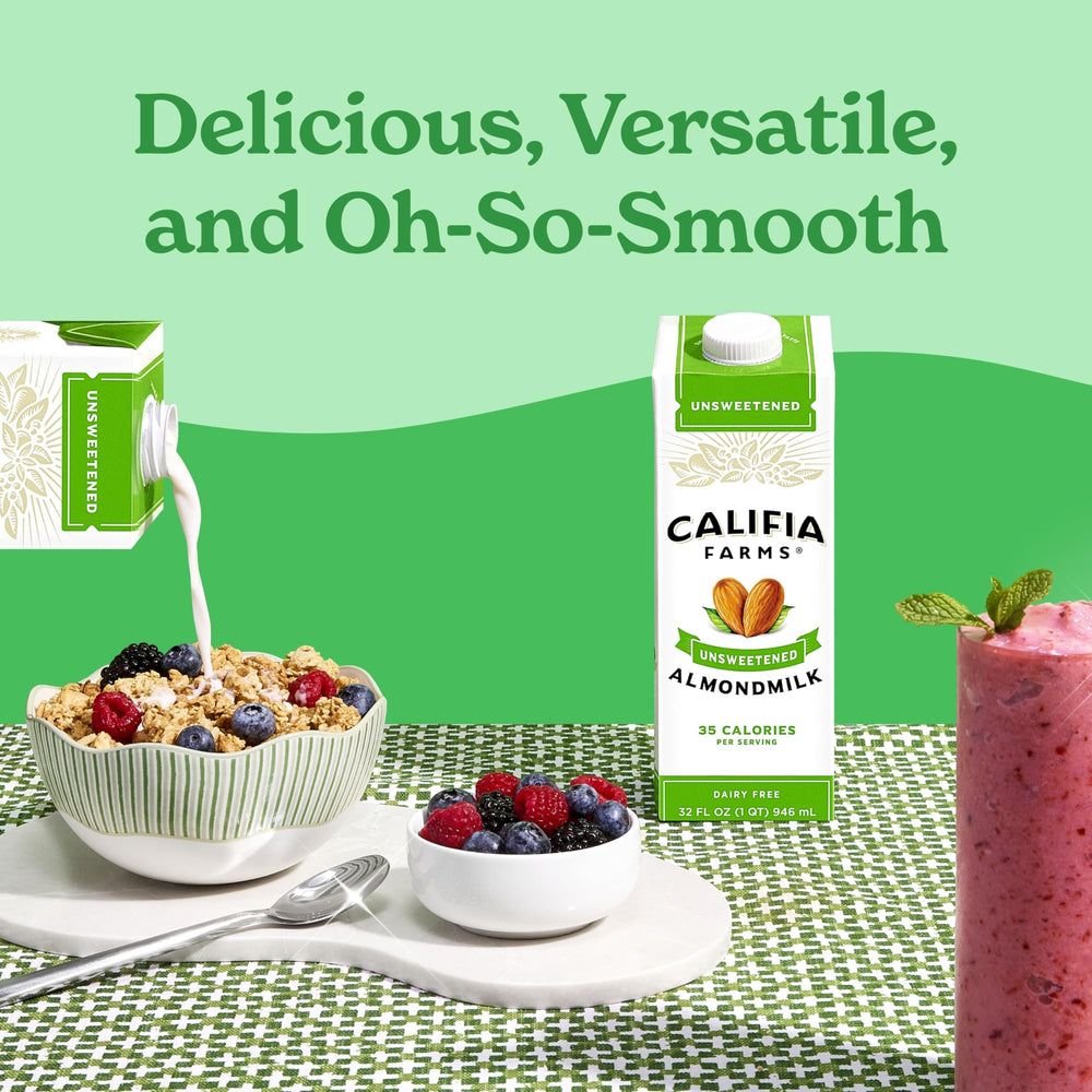 Califia Farms vertido en café para lograr espuma y sabor neutro