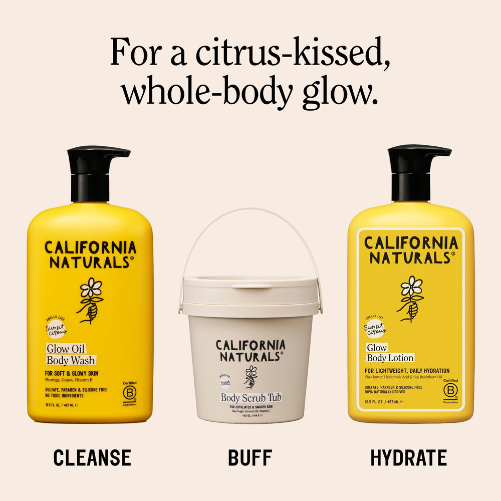 California Naturals espuma ligera en la piel ilustrando sensación no pegajosa