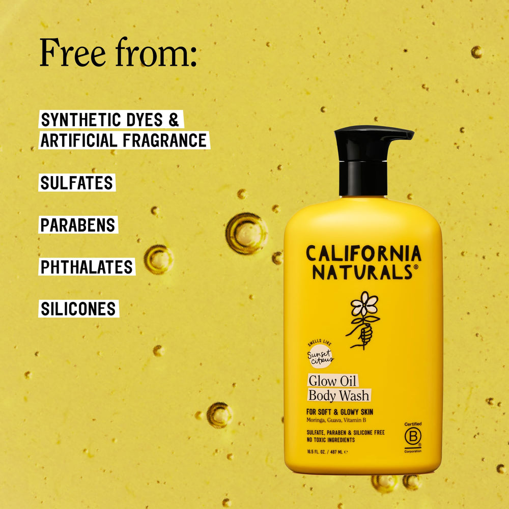 California Naturals etiqueta con ingredientes destacando origen natural y vegan