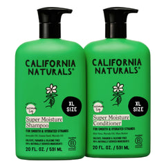 California Naturals front pairing of shampoo and conditioner showing product set and size benefits