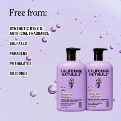 California Naturals ingredientes clave: agua de arroz y aceite de jojoba para fortaleza