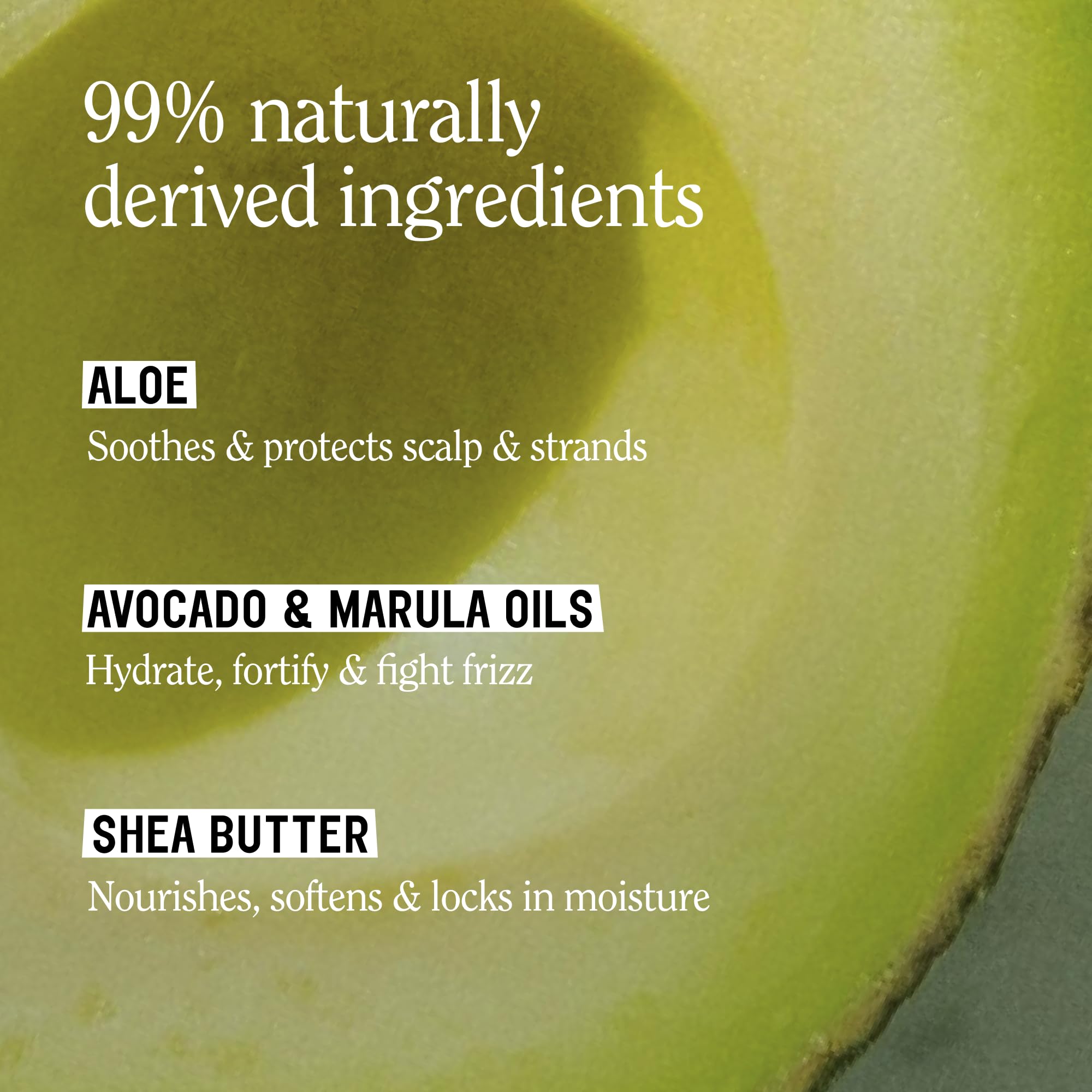 California Naturals arranged natural ingredients showing oils and butters for repair and shine
