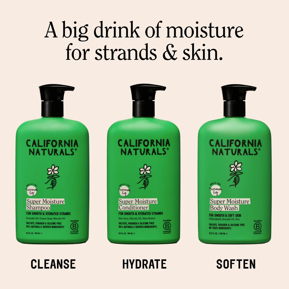 California Naturals lifestyle bathroom vanity scene showing everyday routine and aesthetic