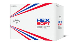 Callaway Hex Soft vista frontal del paquete blanco que garantiza suministro y consistencia