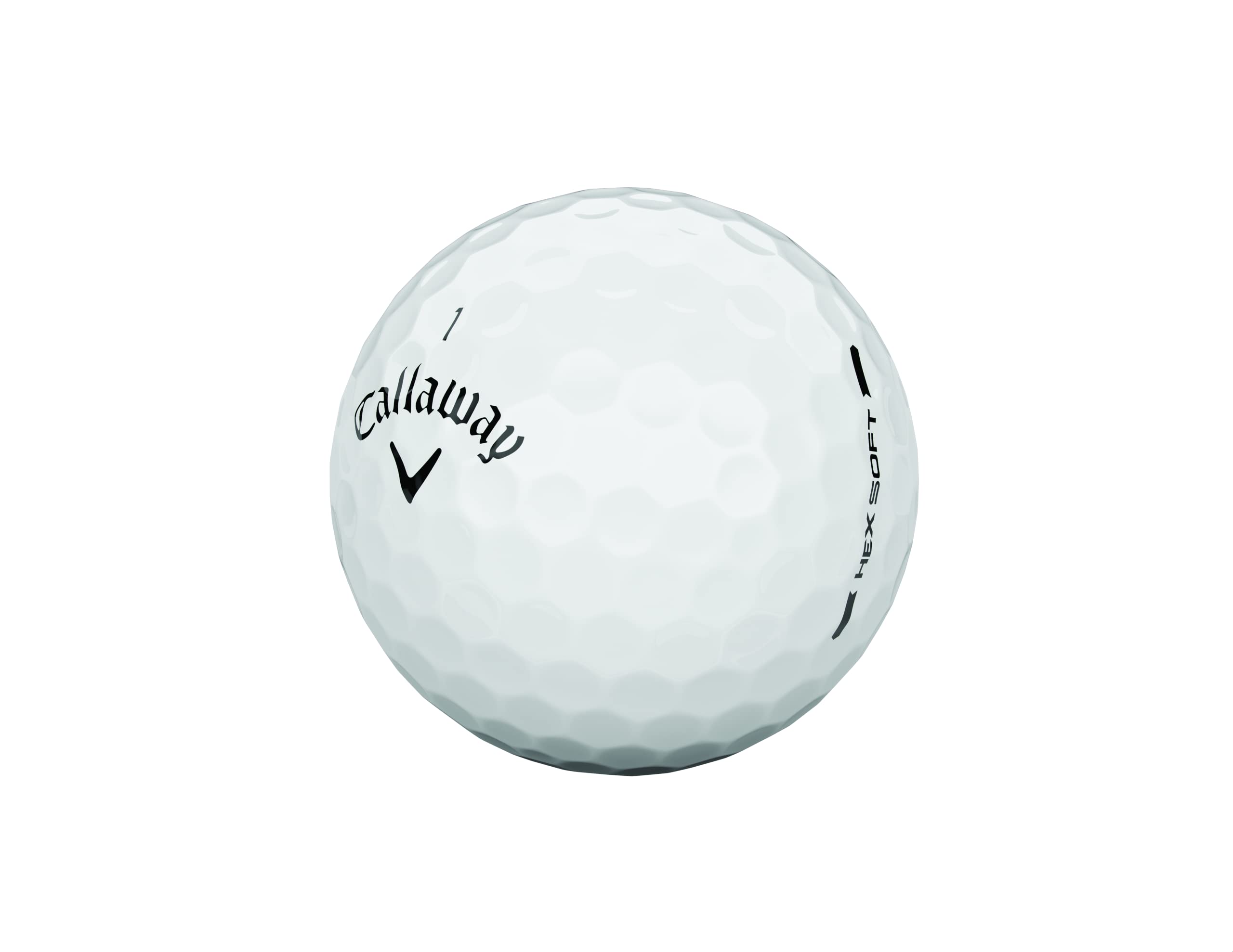 Callaway Hex Soft bola en el green demostrando tacto suave y control en chips