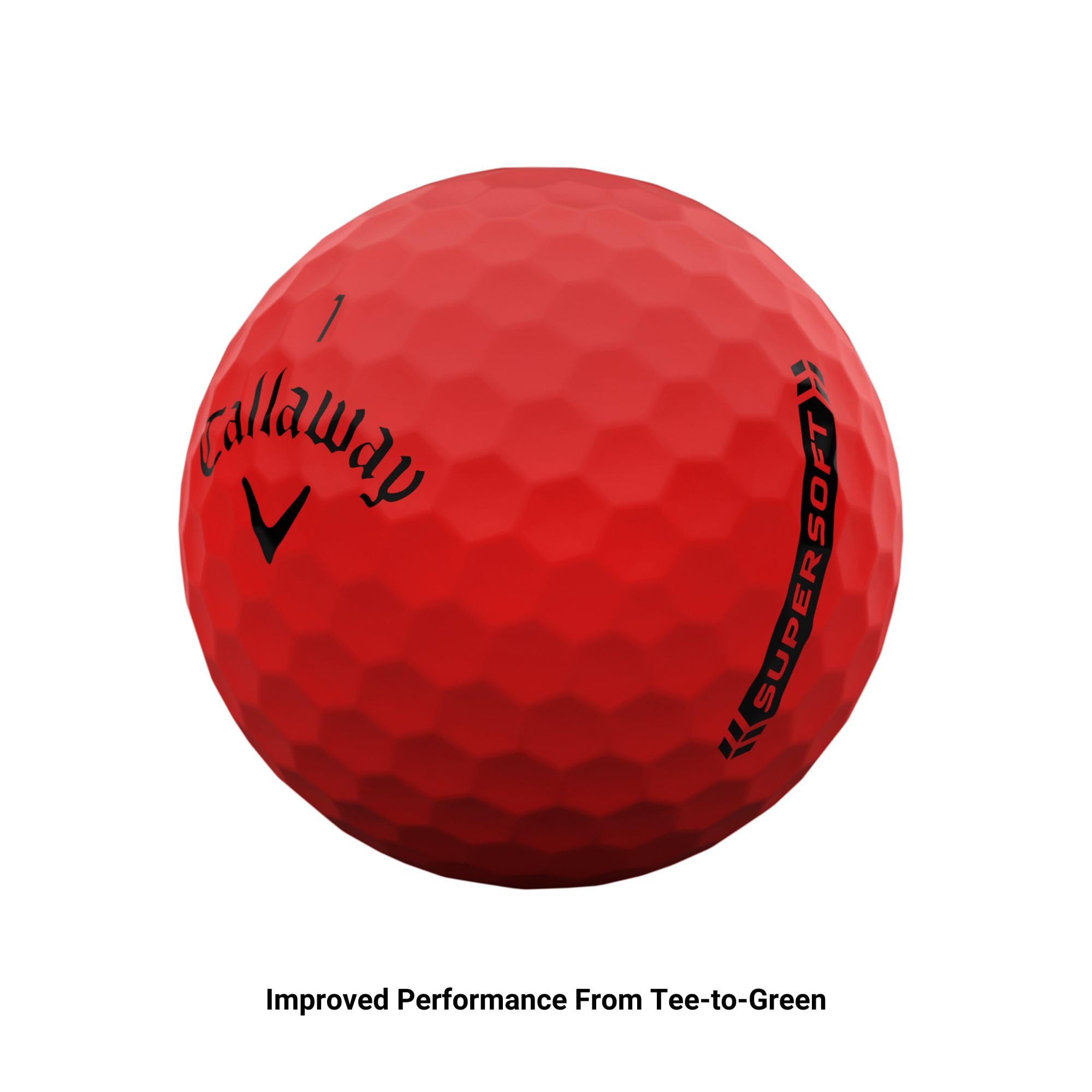 Callaway Supersoft 2023 en chip cerca del green demostrando control de spin