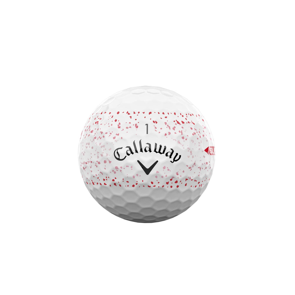 Callaway Supersoft detalle de cubierta híbrida mostrando textura y control mejorado