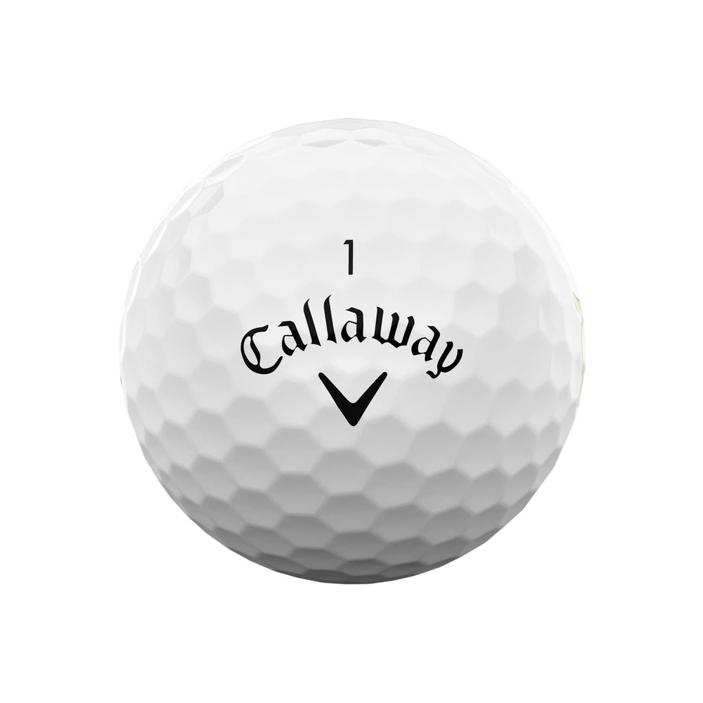 Callaway Supersoft detalle de la cubierta híbrida mostrando textura y control