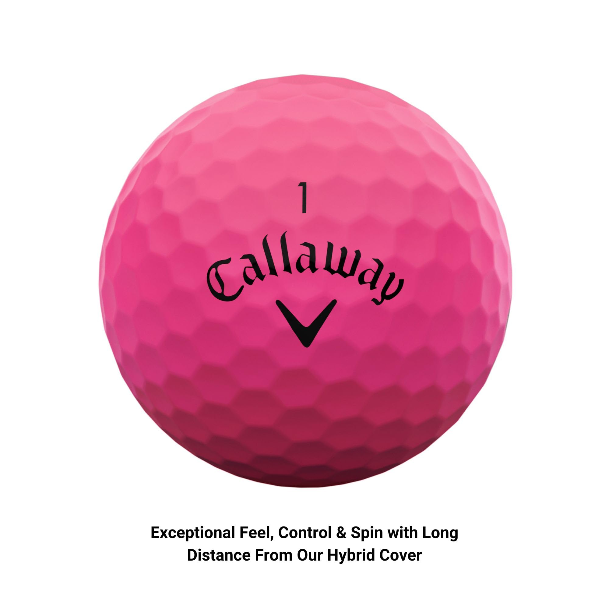Callaway primer plano de textura y cubierta rosa, demuestra sensación suave
