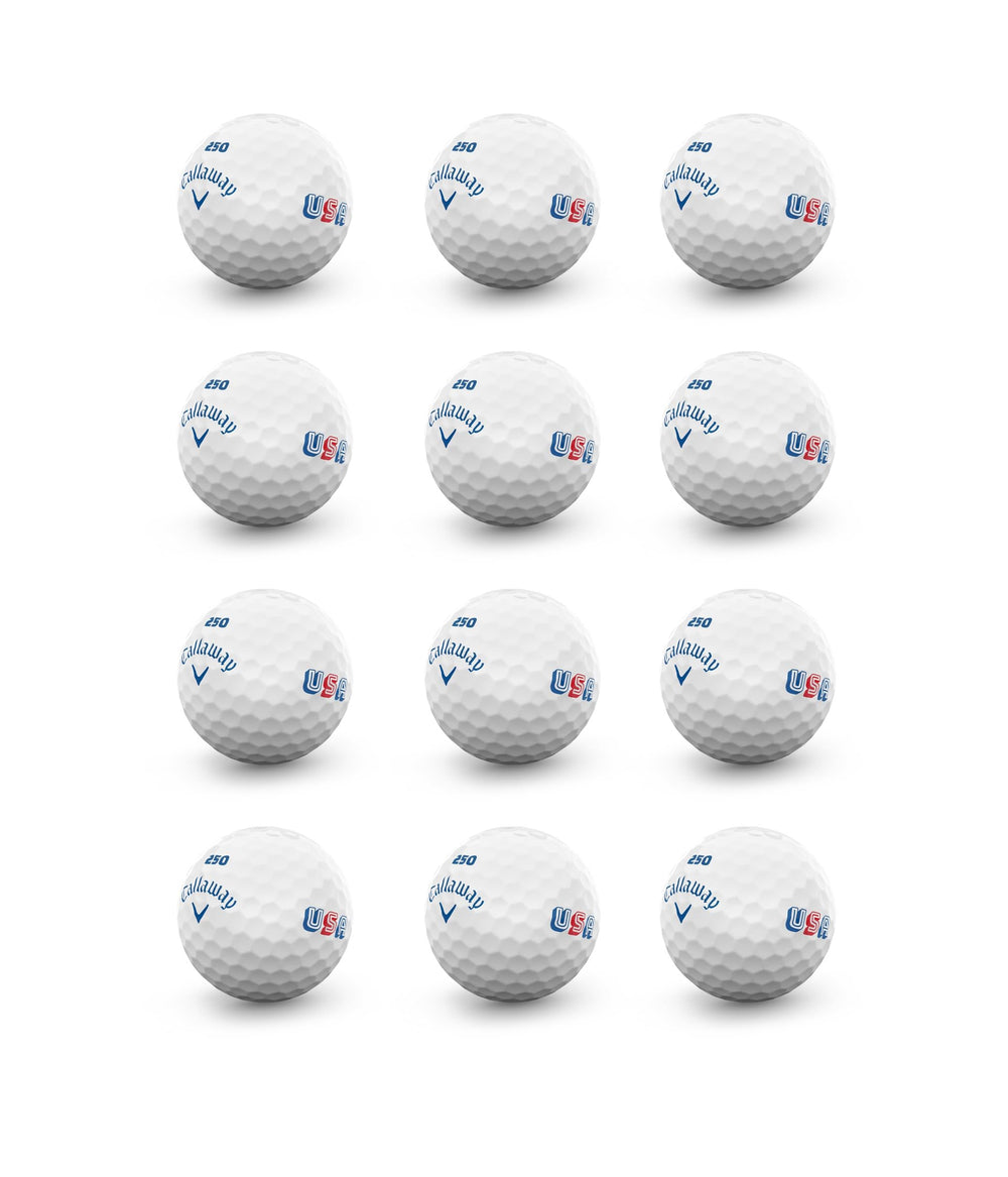 Callaway Supersoft frente del pack mostrando 12 bolas y fácil almacenamiento