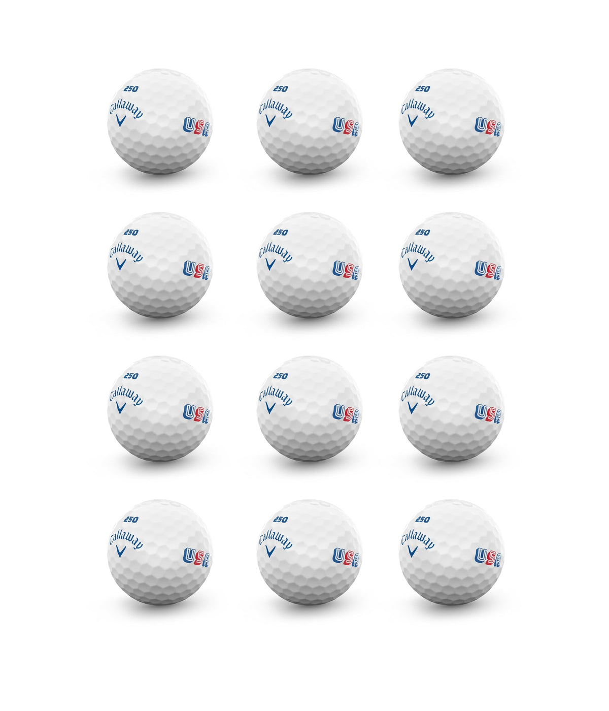 Callaway Supersoft frente del pack mostrando 12 bolas y fácil almacenamiento