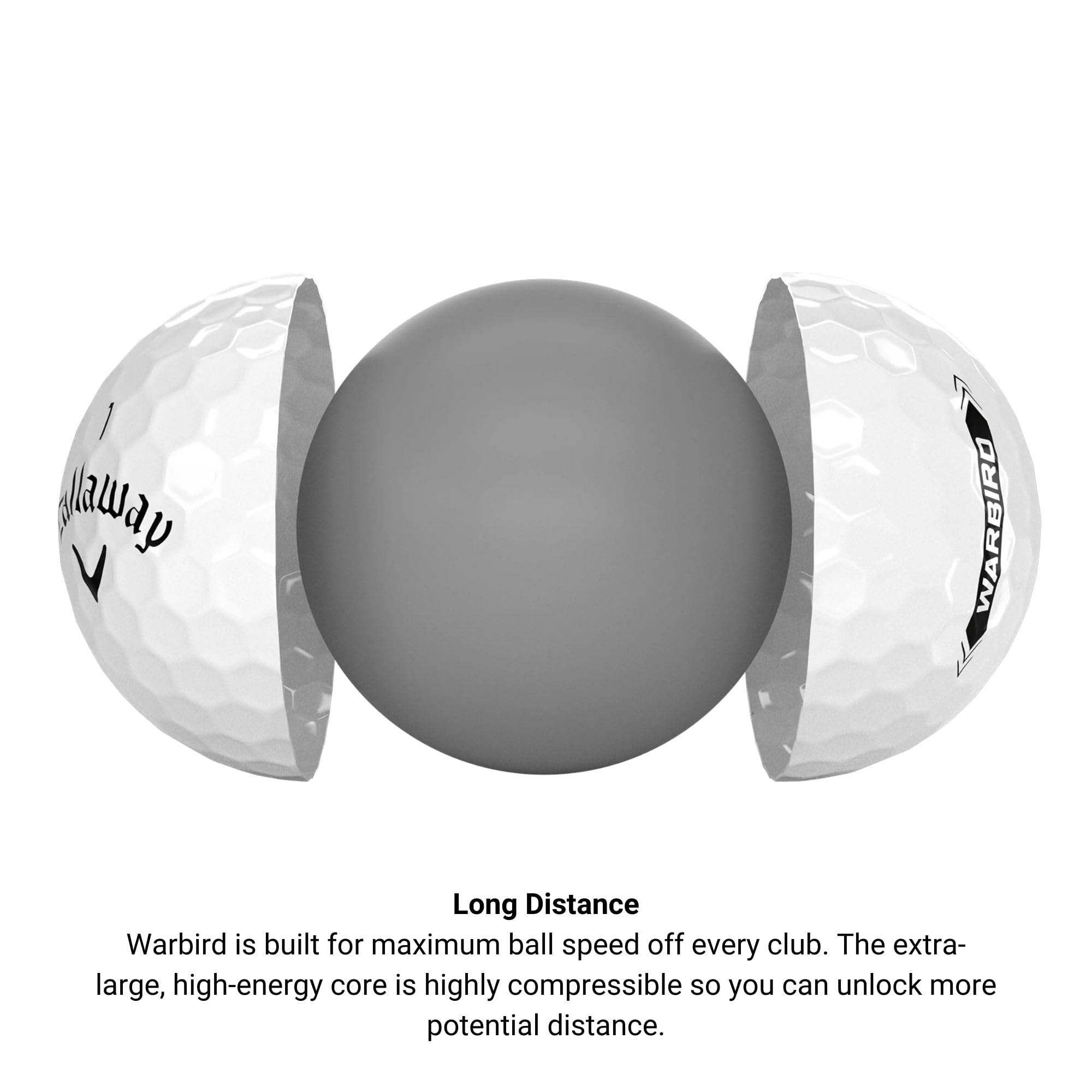 Callaway Warbird empaque abierto con 24 pelotas ideal para prácticas