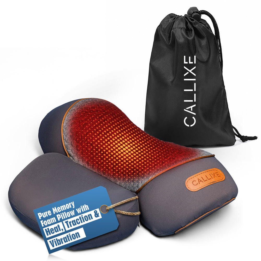 CALLIXE TheraPillow front view showing ergonomic curve and easy relief
