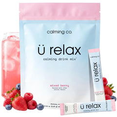 Calming Co. Ü Relax 2.0 frente del packaging muestra presentación práctica