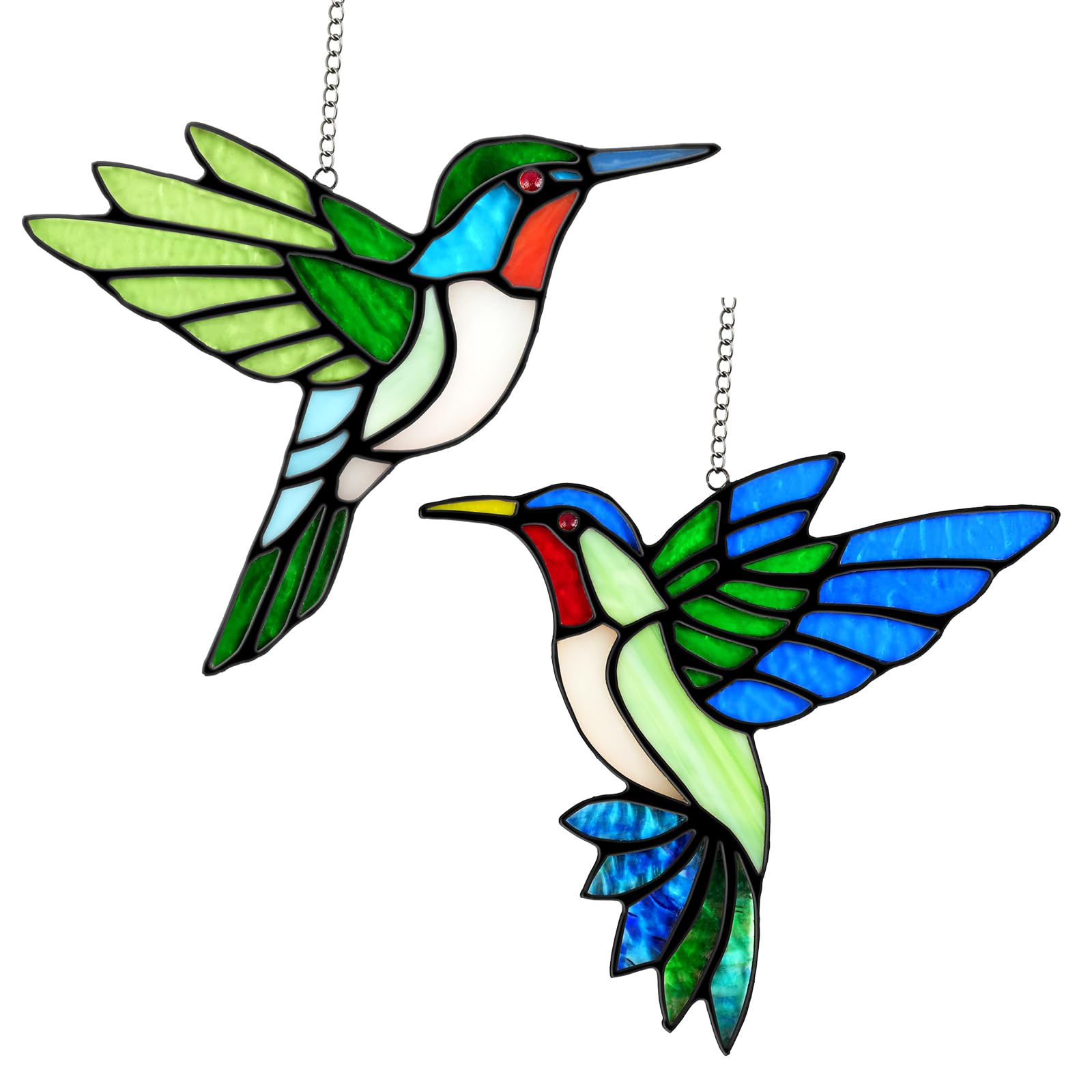 Calmpathz front view of packaged hummingbird pair showing gift-ready presentation