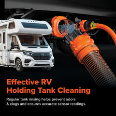 Camco Rhino Blaster vacuum breaker detail preventing backflow and protecting water