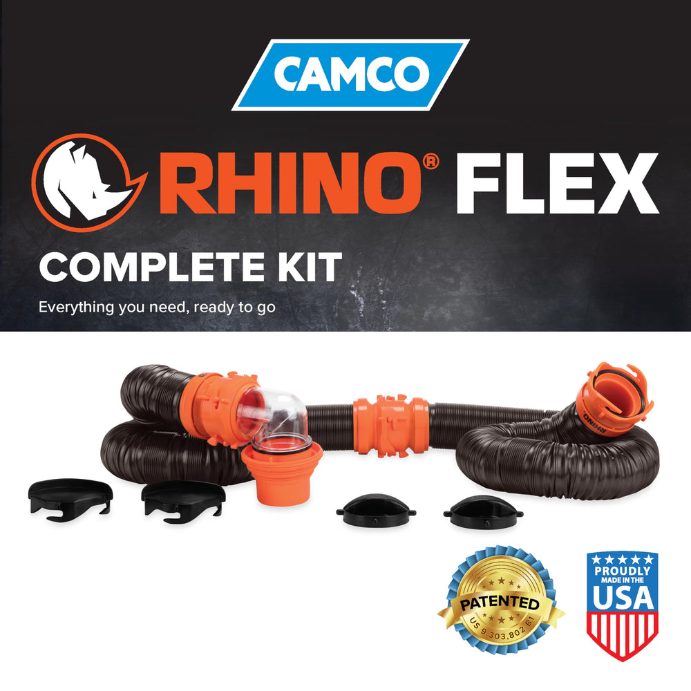 Camco textura reforzada RhinoFLEX con alambre para mayor durabilidad