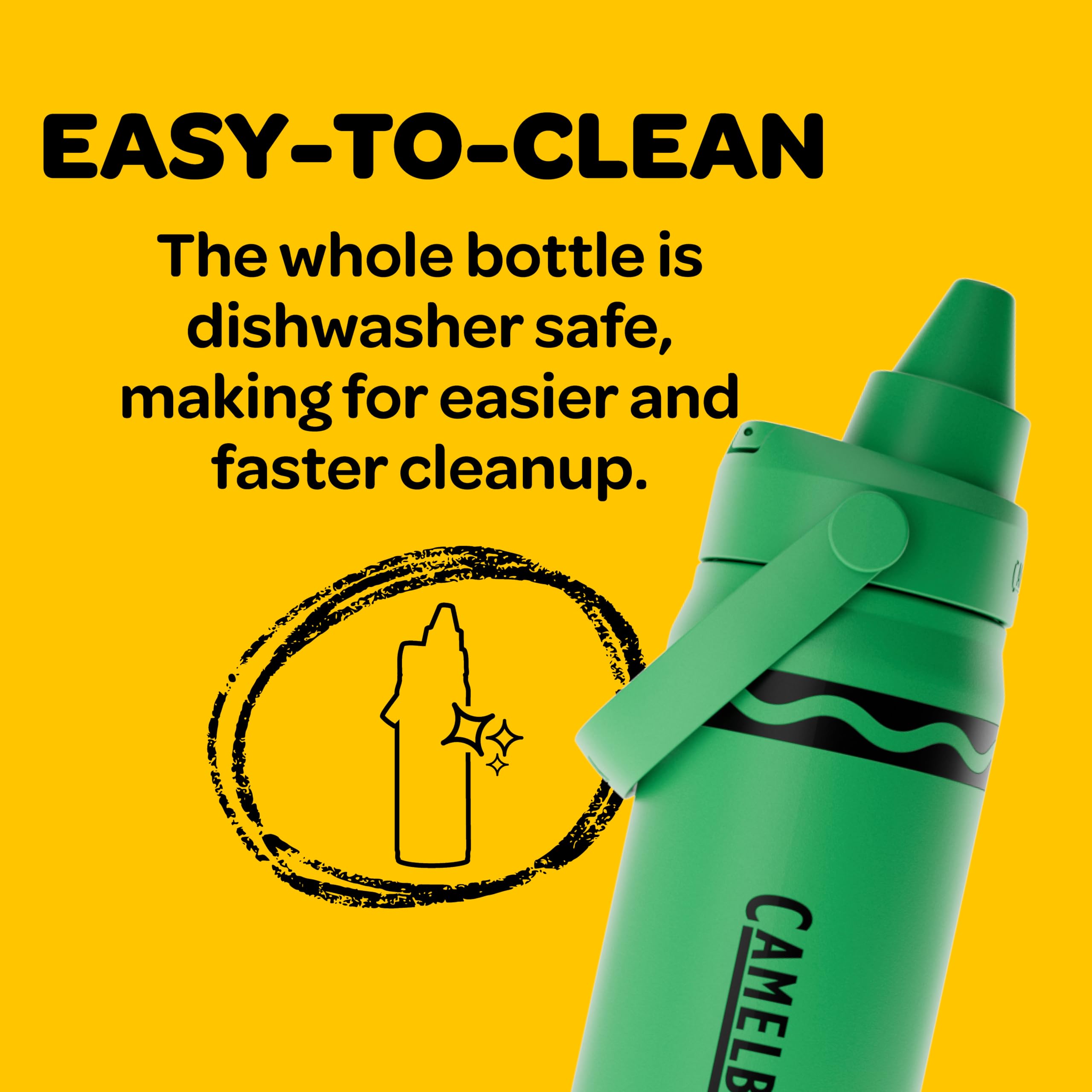 CamelBak sobre escritorio escolar, reduce ruido y aporta estabilidad