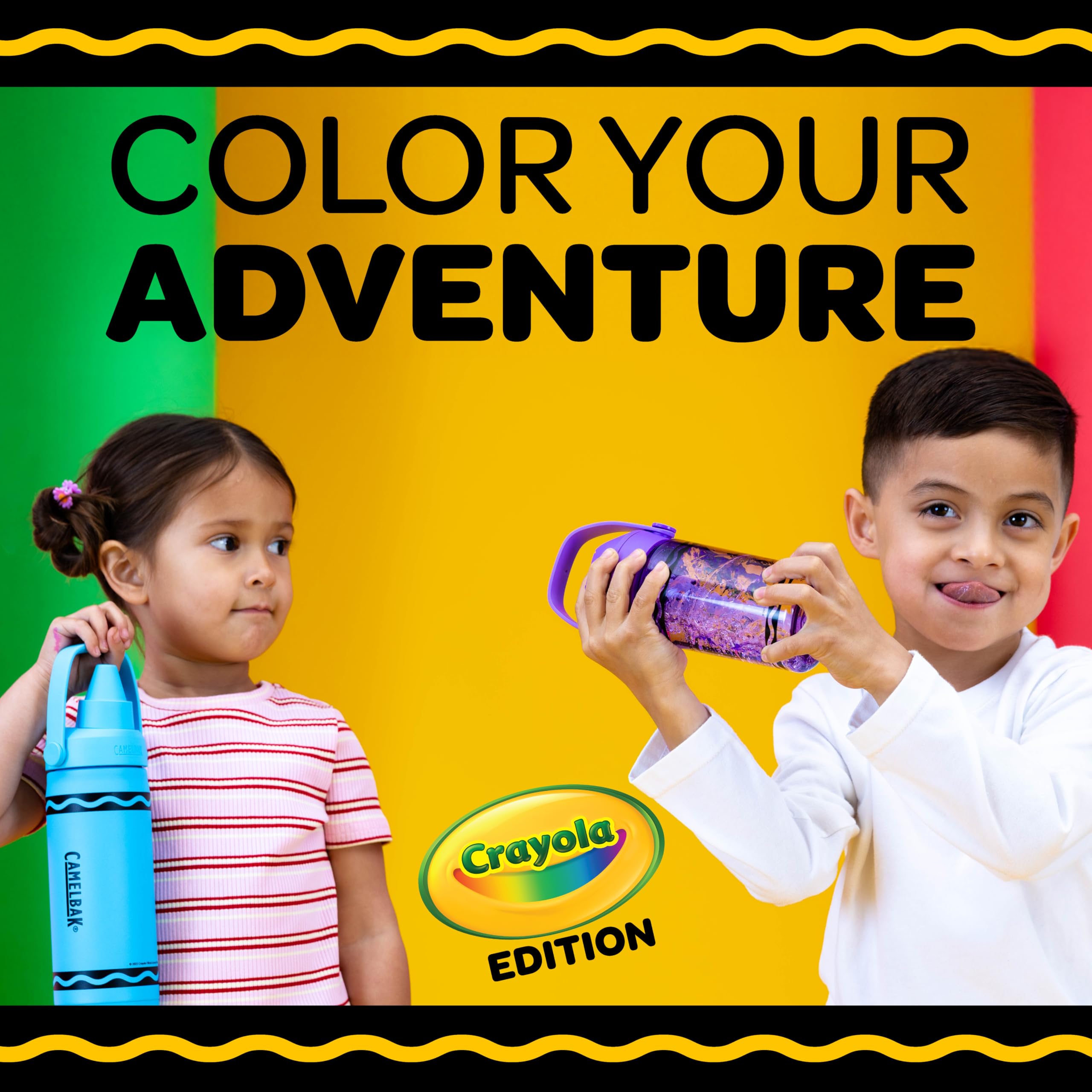 CamelBak Crayola en escritorio escolar para uso diario y estilo alegre