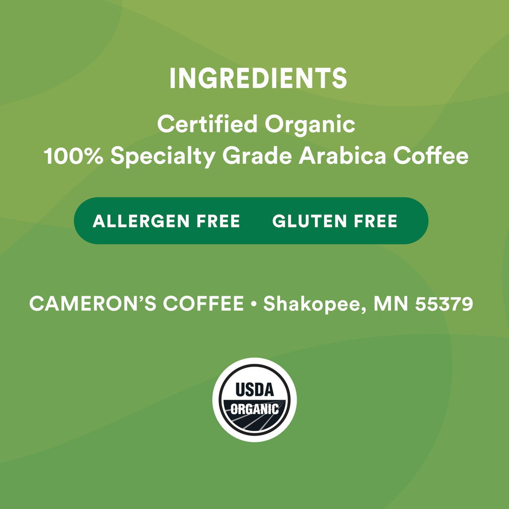 Cameron's Coffee comparación de tamaño de la cápsula, práctico y compacto