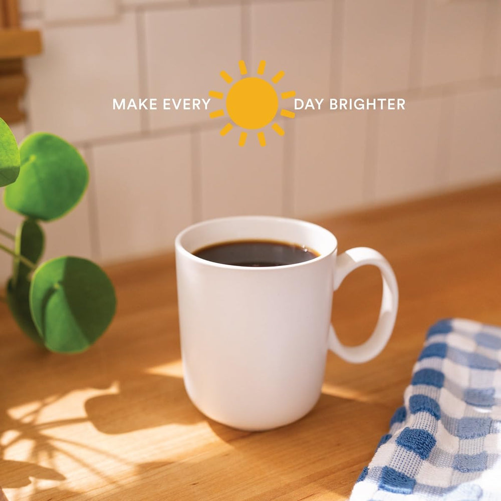 Cameron's Coffee etiqueta con información de origen y calidad