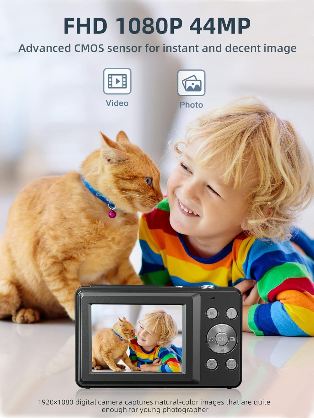 CAMKORY pantalla LCD grande visible para navegación amigable