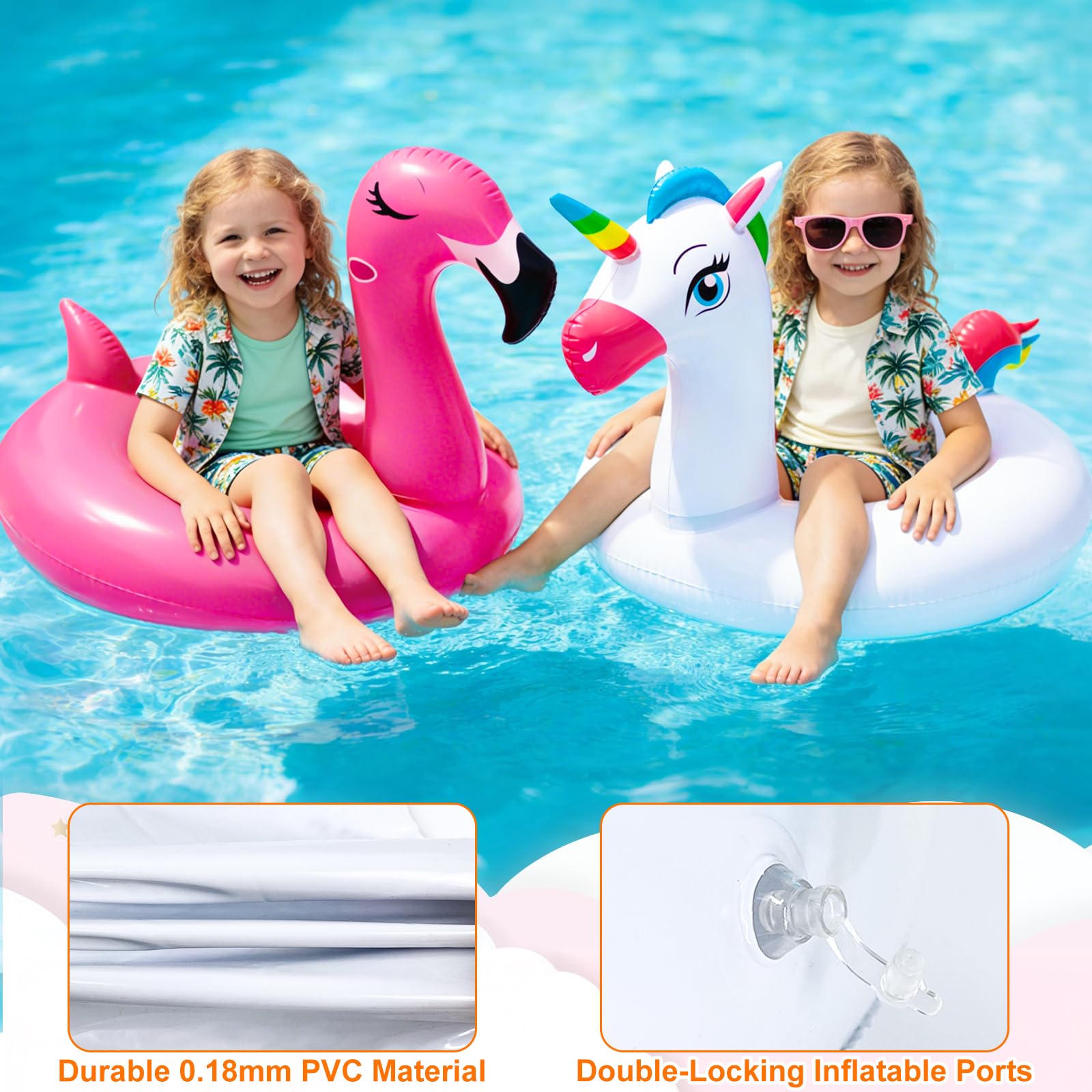 Camlinbo flotador flamingo perfil lateral, diseño atractivo para juegos
