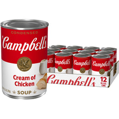 Campbell's lata frontal mostrando la marca y la presentación, versátil para recetas