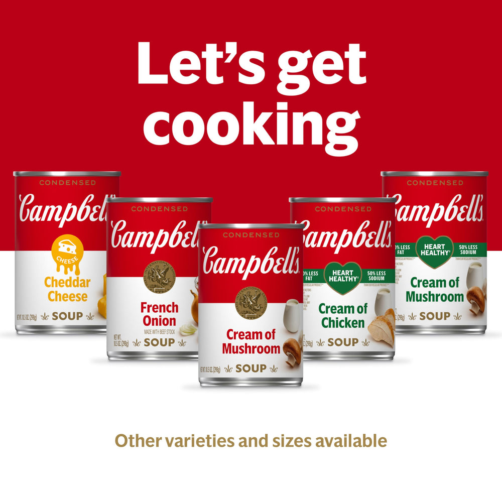 Campbell's pack de doce latas apiladas, ideal para despensa o uso continuo