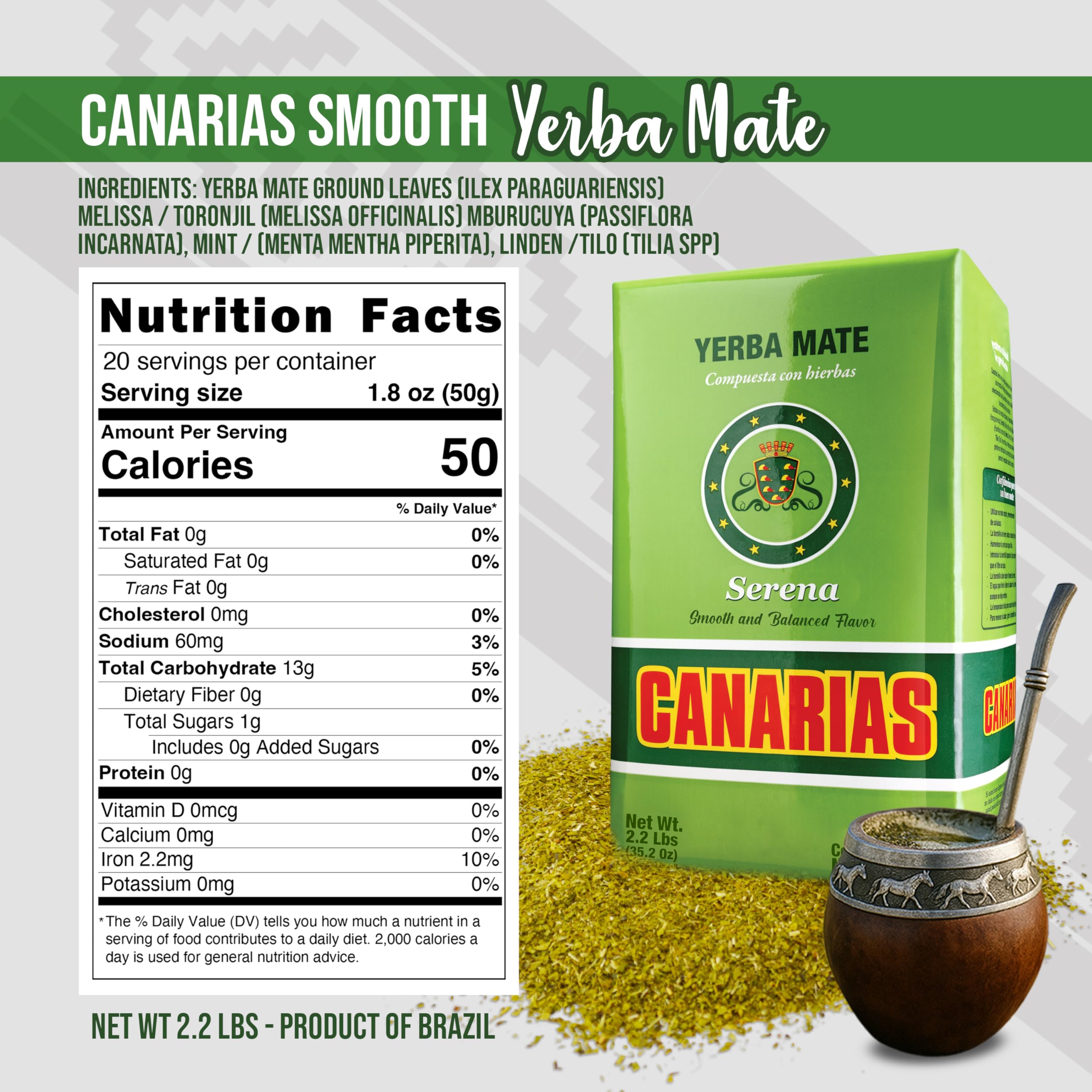 Canarias detalle del corte fino de la yerba para una extracción uniforme y suave