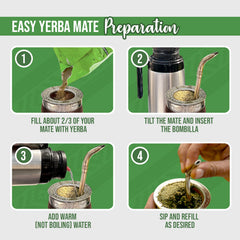 Canarias mate con bombilla listo para beber, favorece cebadas múltiples y constantes