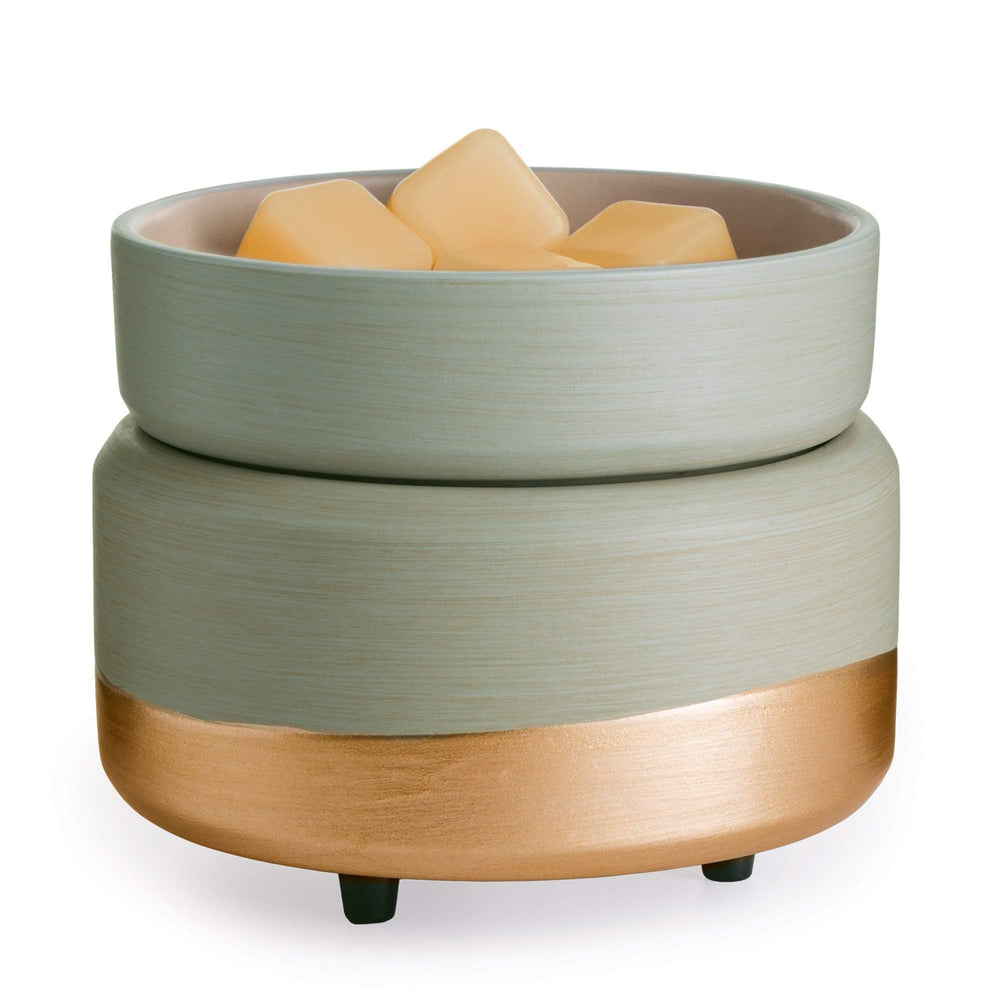 Candle Warmers Midas frontal mostrando diseño elegante y función segura
