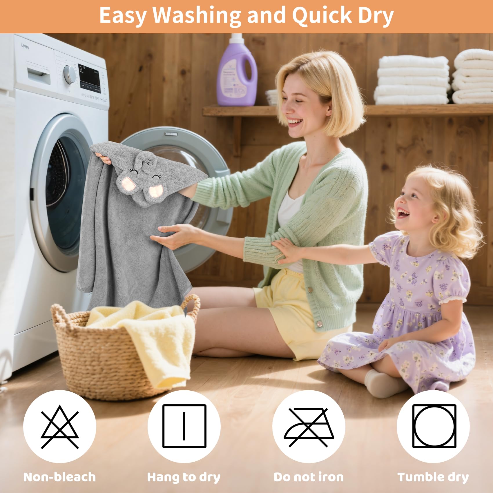CandyHome etiqueta con instrucciones de lavado que facilita cuidado y durabilidad