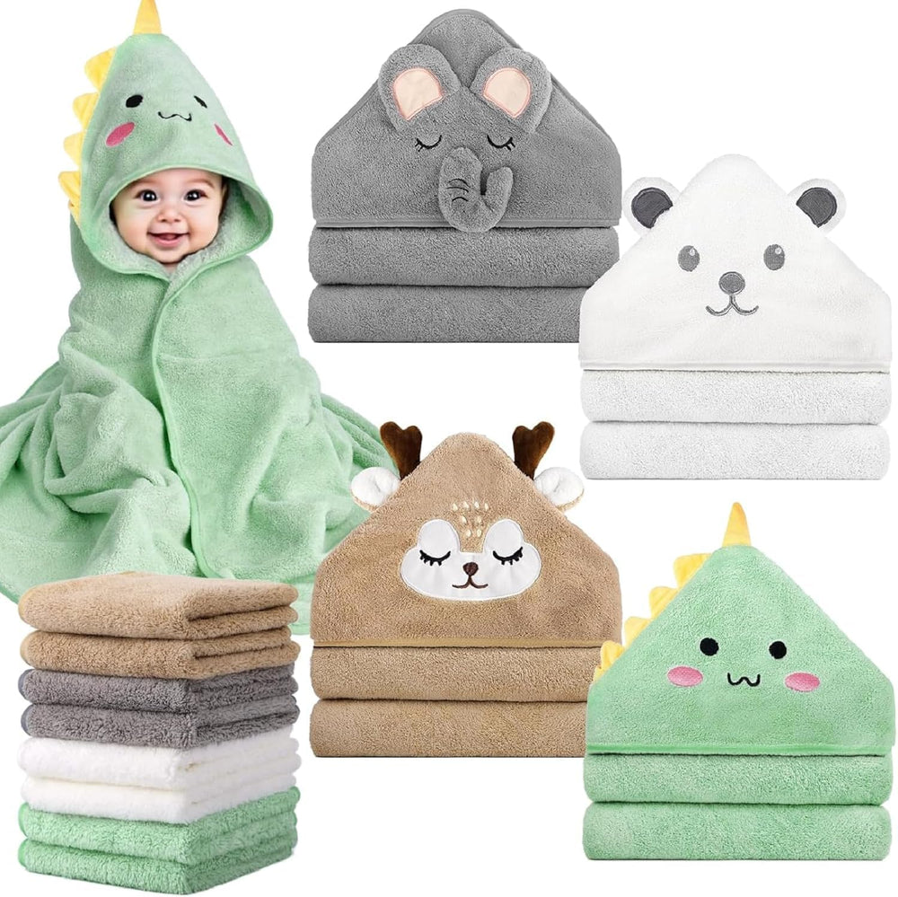 CandyHome toalla con capucha frontal mostrando diseño animal y comodidad