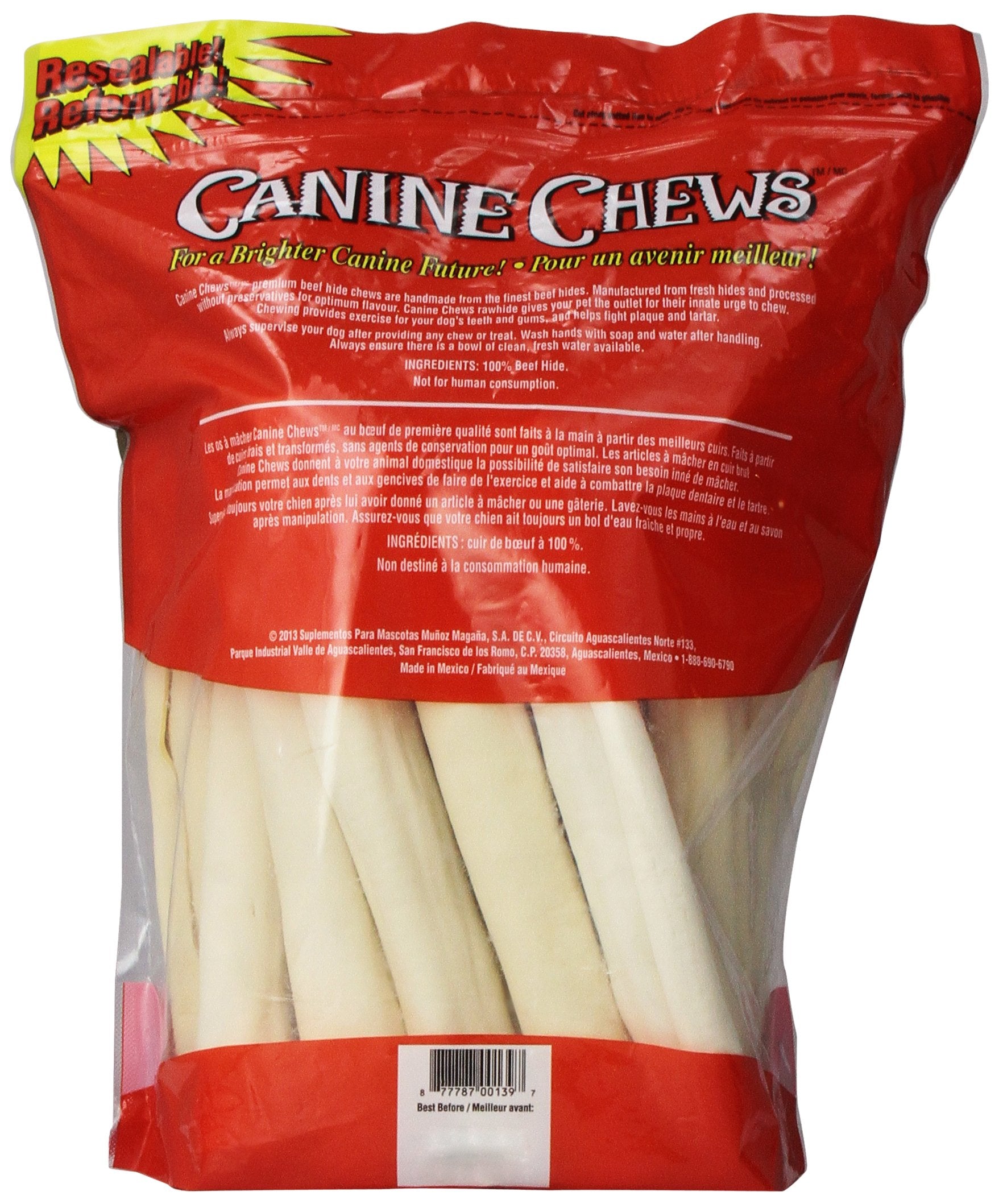 Canine Chews large dog chewing outdoors promoting prolonged engagement
