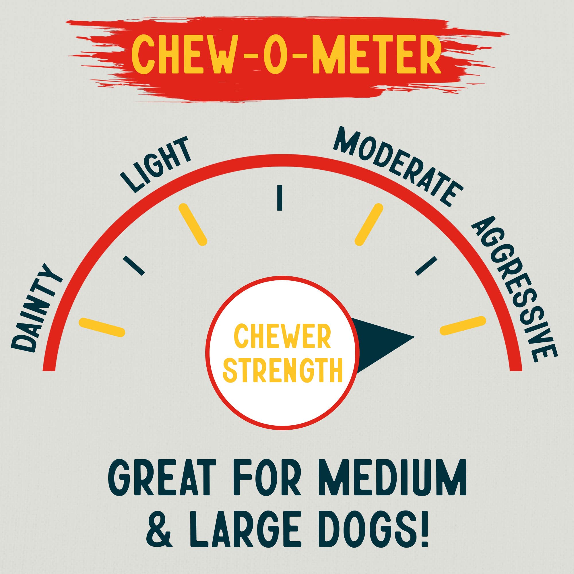Canine Chews label with ingredient and USA beefhide origin information