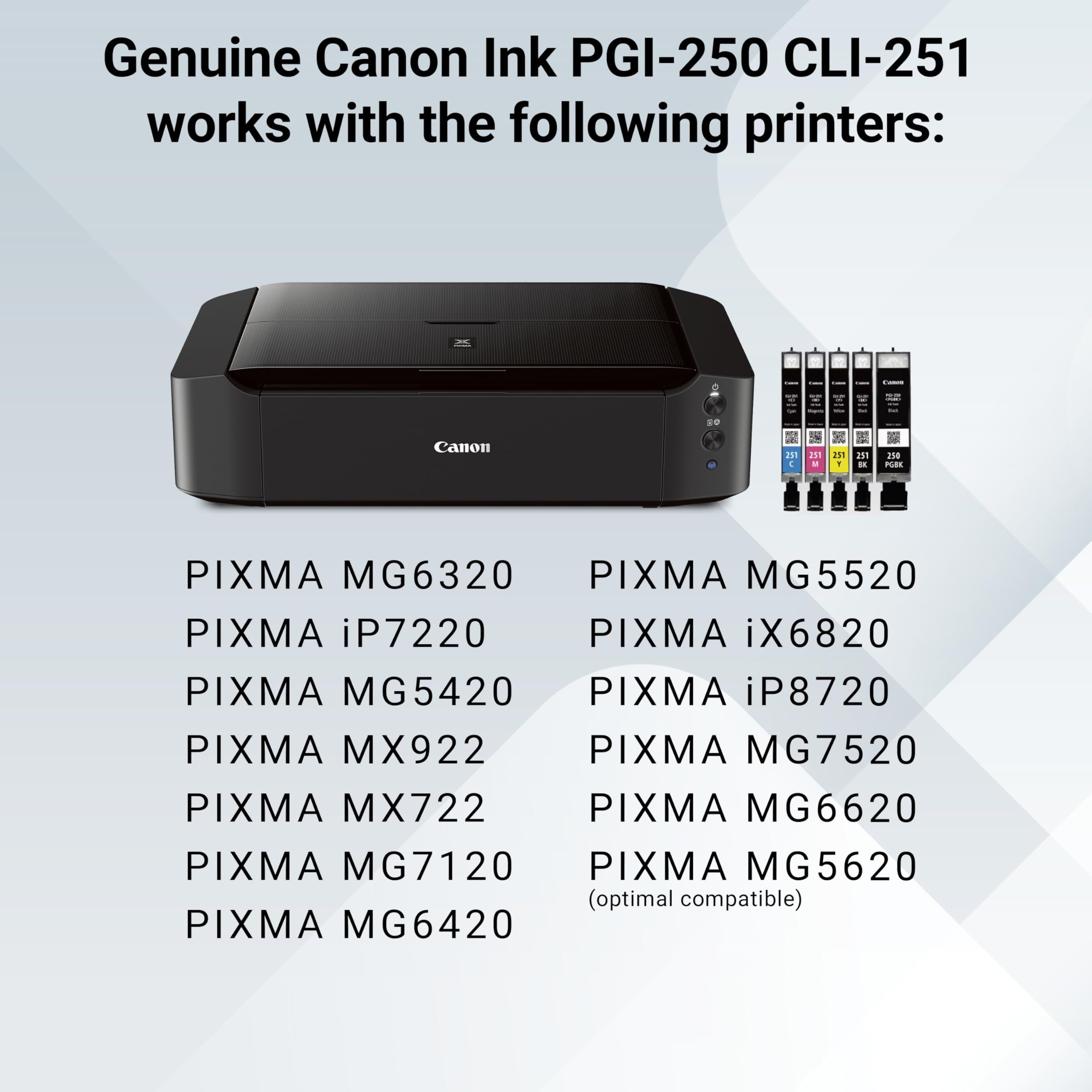 Cartuchos Canon instalados en impresora demostrando compatibilidad y funcionamiento