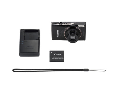 Canon PowerShot ELPH 360 HS close-up of 12x optical zoom lens with stabilizer benefit