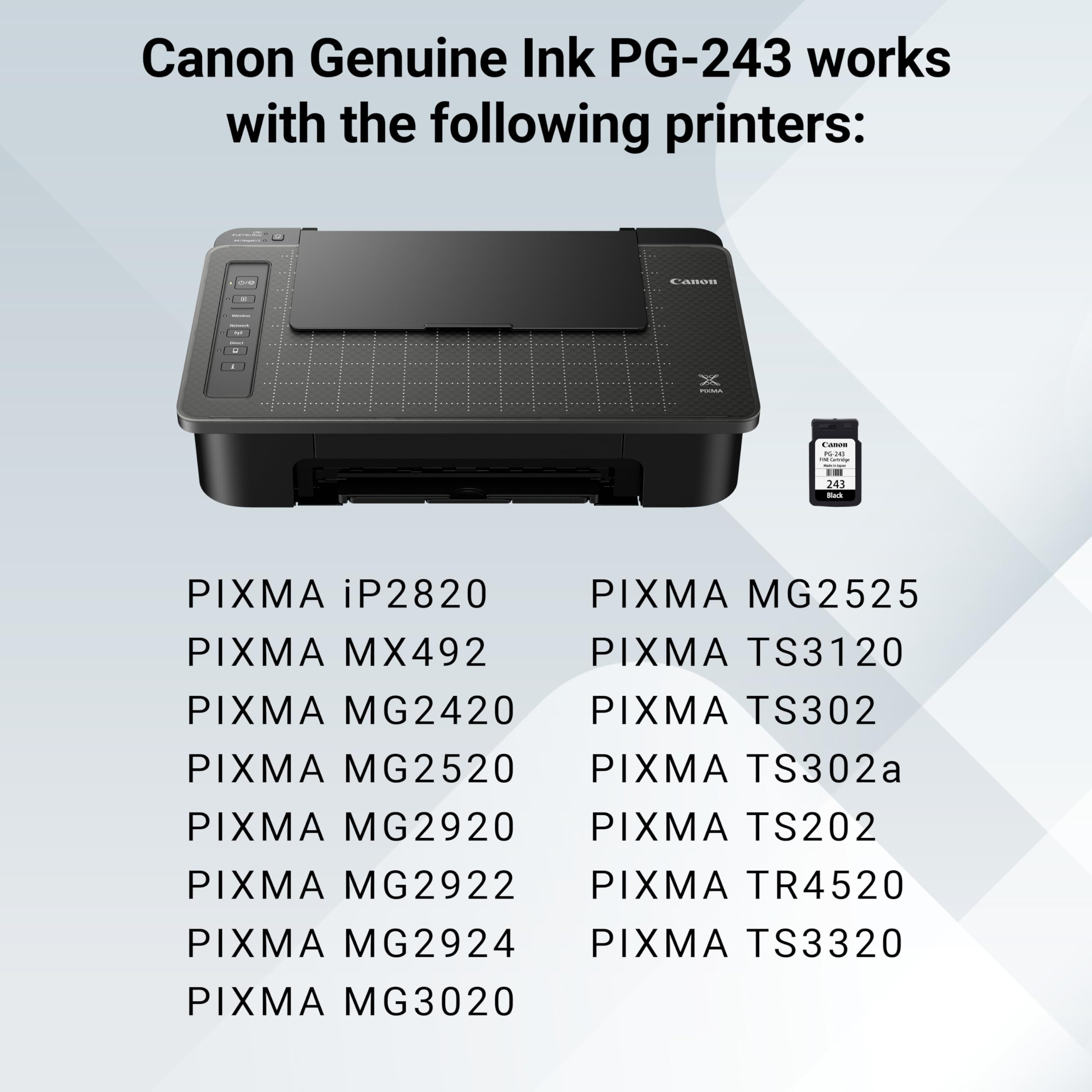 Canon PG-243 en ambiente de oficina aportando fiabilidad diaria