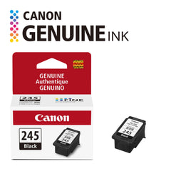 Canon cartucho PG-245 vista cercana del cuerpo y boquilla para instalación fácil