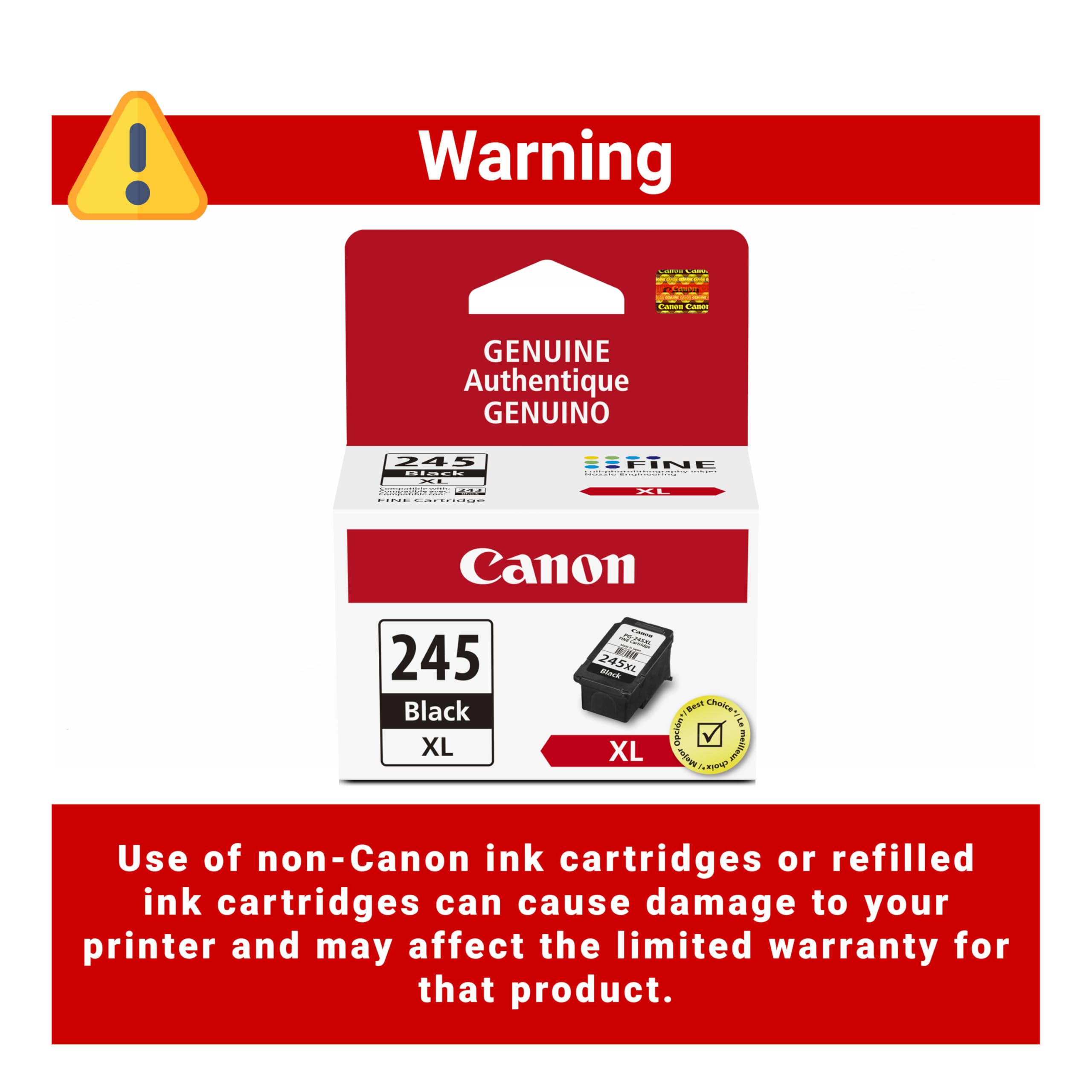 Canon PG-245 XL etiqueta y código verificable para evitar imitaciones