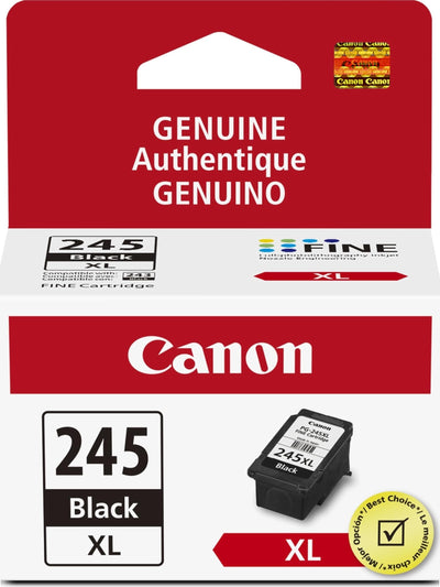 Canon PG-245 XL frente del empaque mostrando autenticidad y ahorro