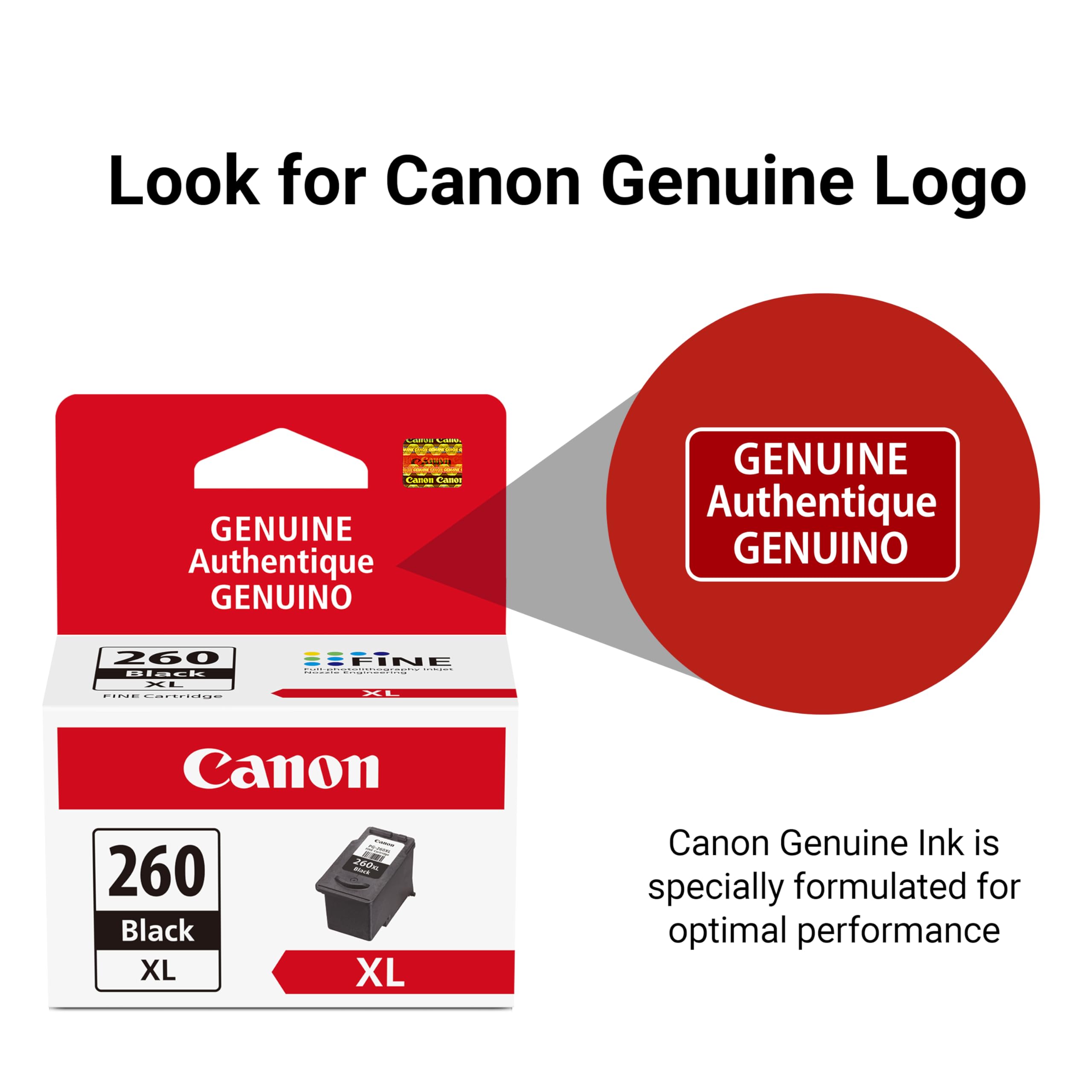 Proceso de instalación del cartucho Canon PG-260 XL paso a paso, fácil reemplazo